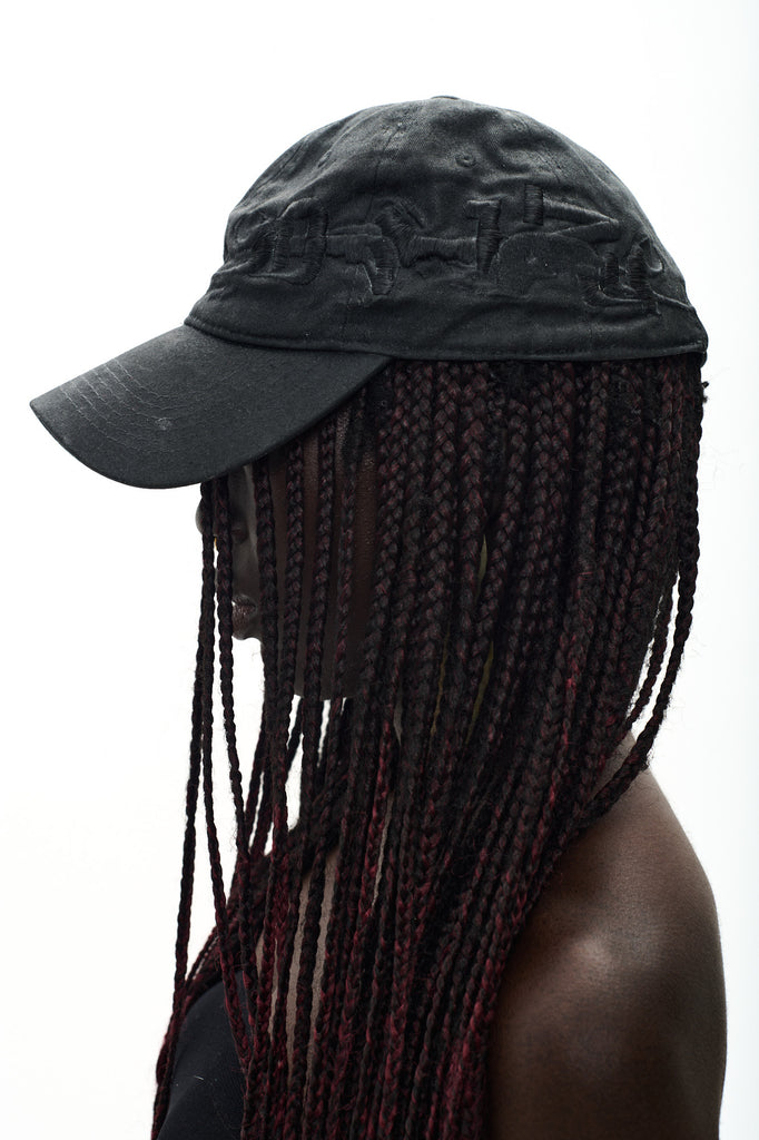 OILSKIN MIRRORED CAP - BLACK