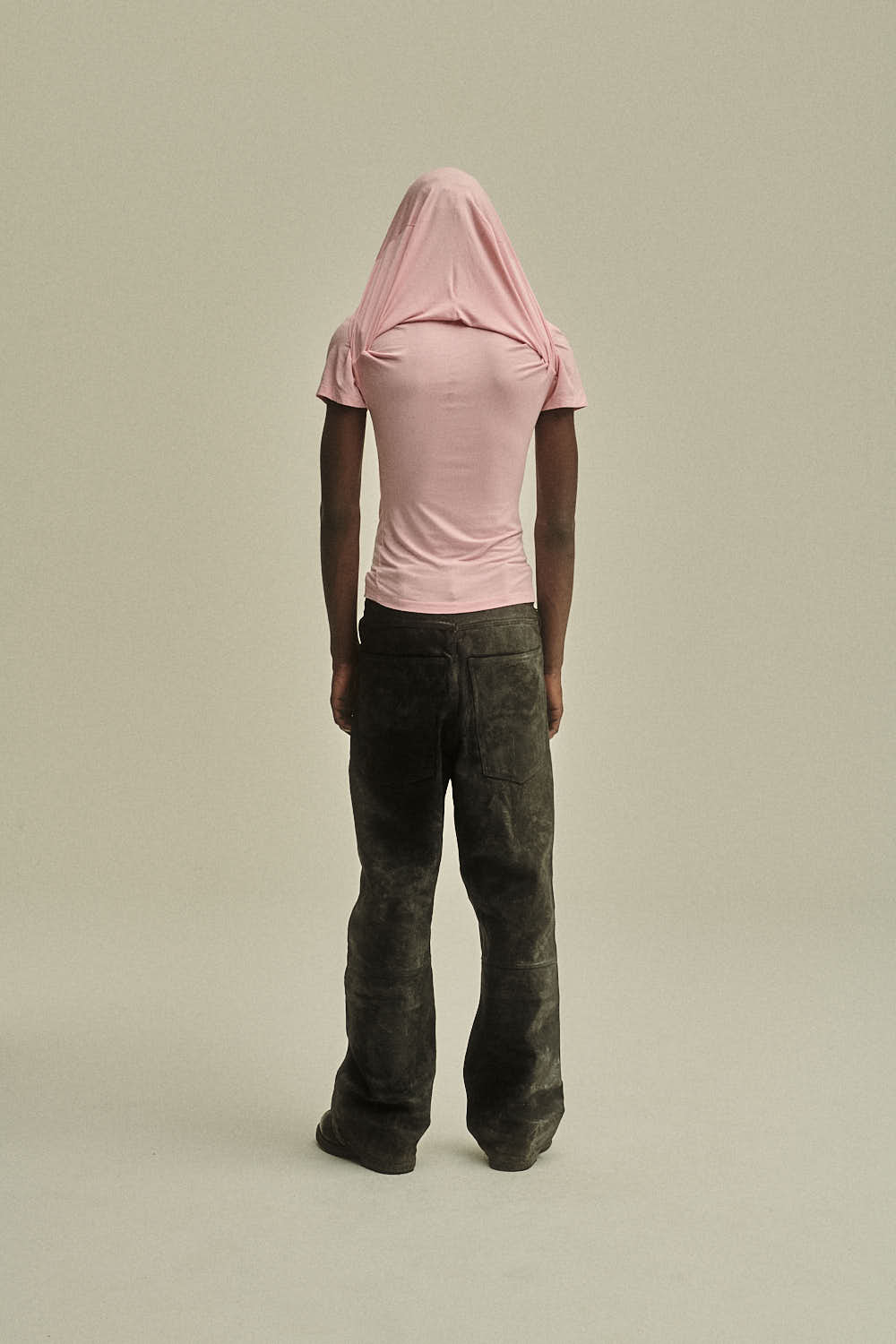 TIGHT HOODED T-SHIRT - PINK