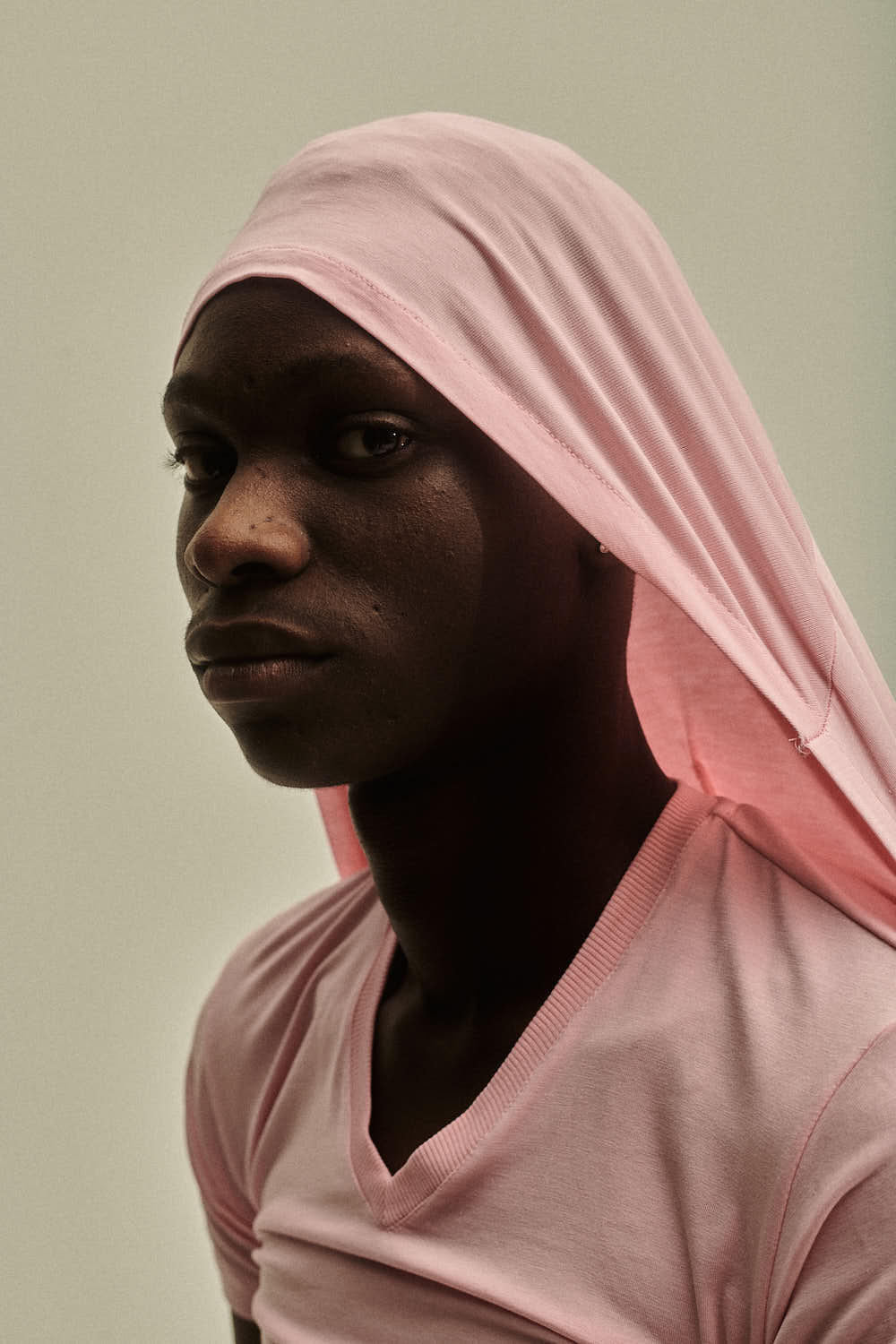 TIGHT HOODED T-SHIRT - PINK