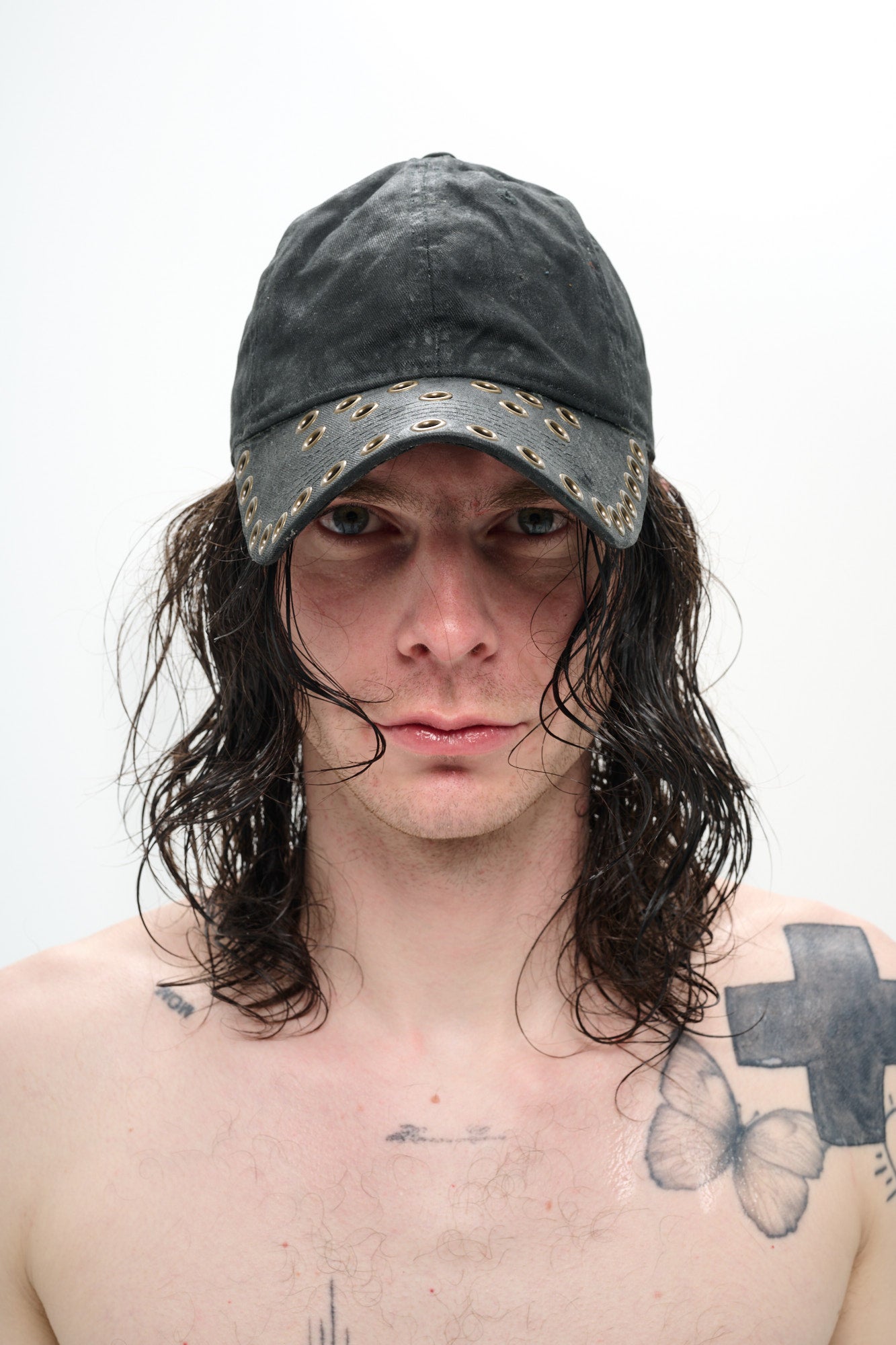 THE CLASSIC EYELET CAP - BLACK – P.L.N.