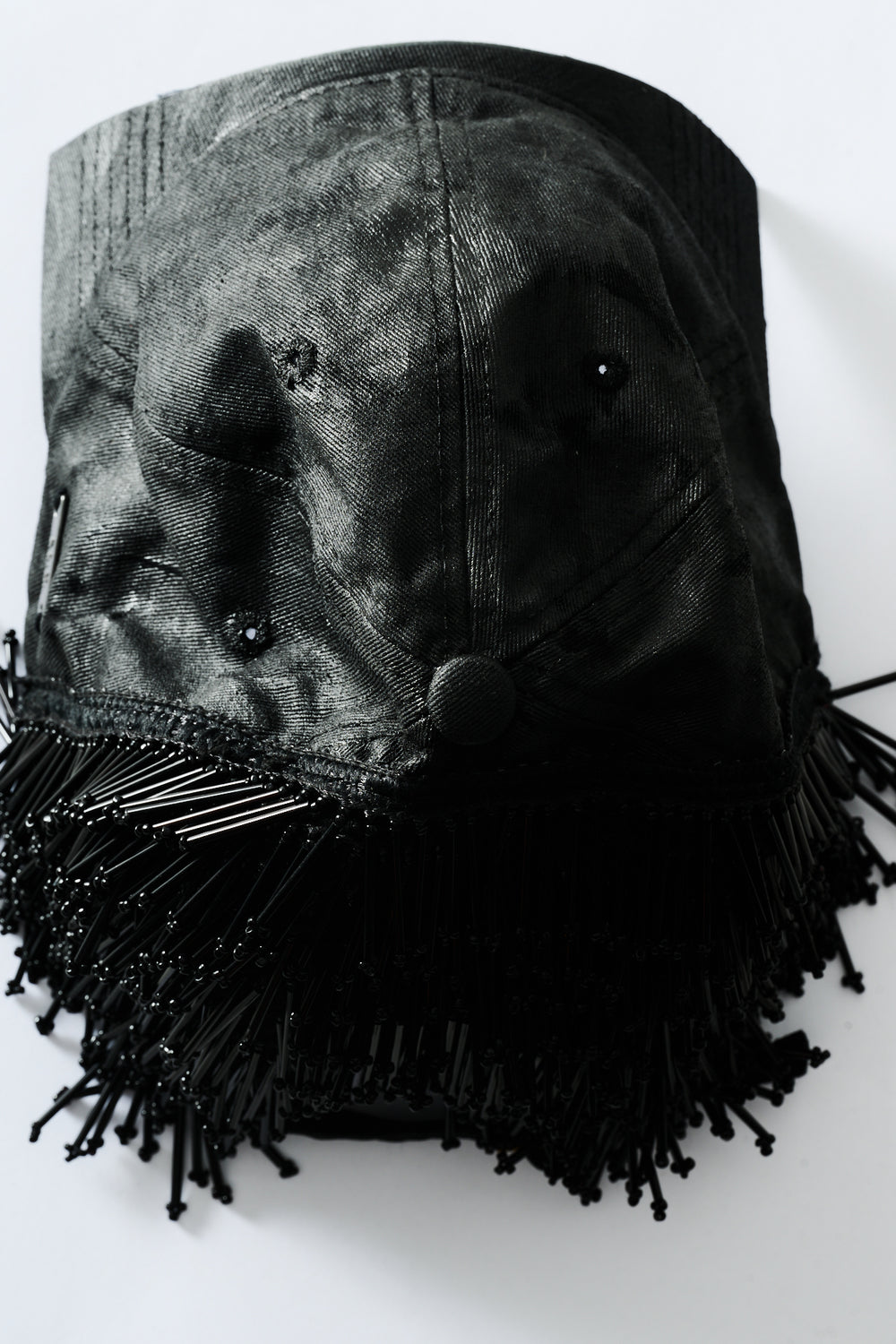 THE BEADED CAP - BLACK