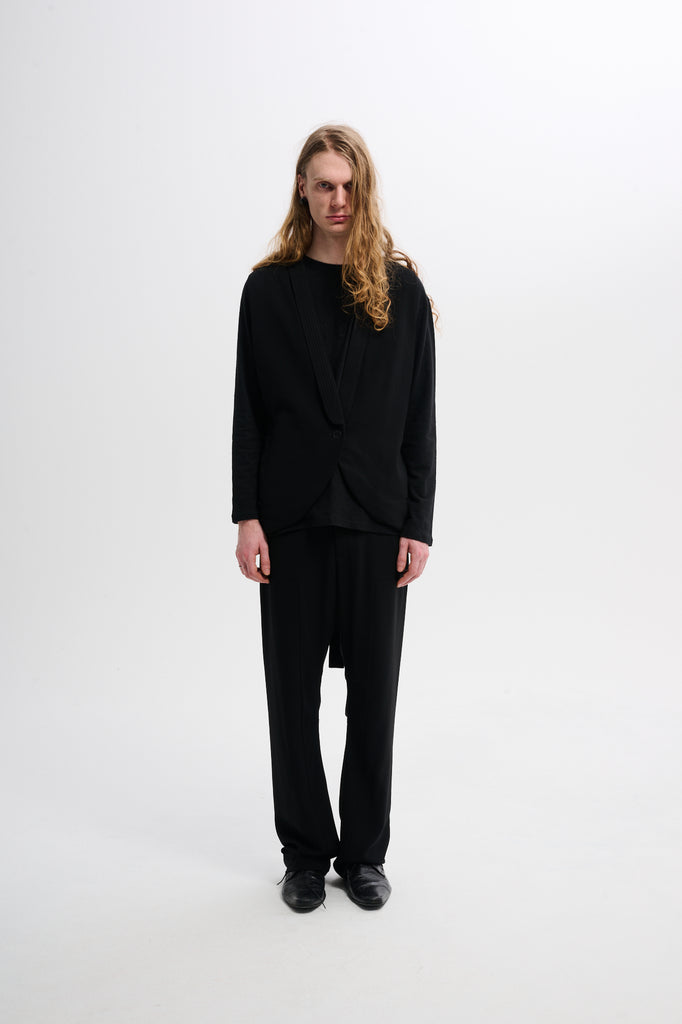 THE SLIP DROP VEST - BLACK