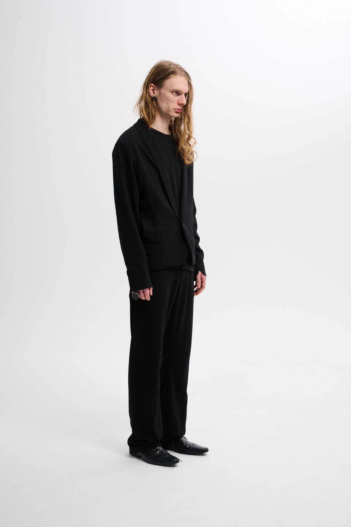 THE PANEL SUIT PANTS - BLACK