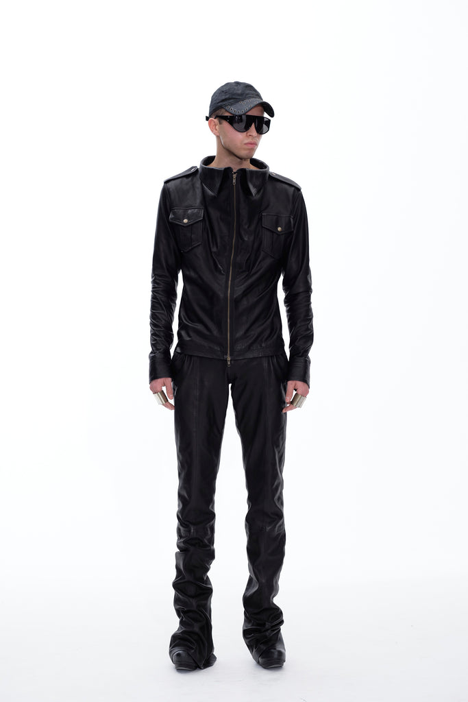 DRAPE SHIRT - BLACK