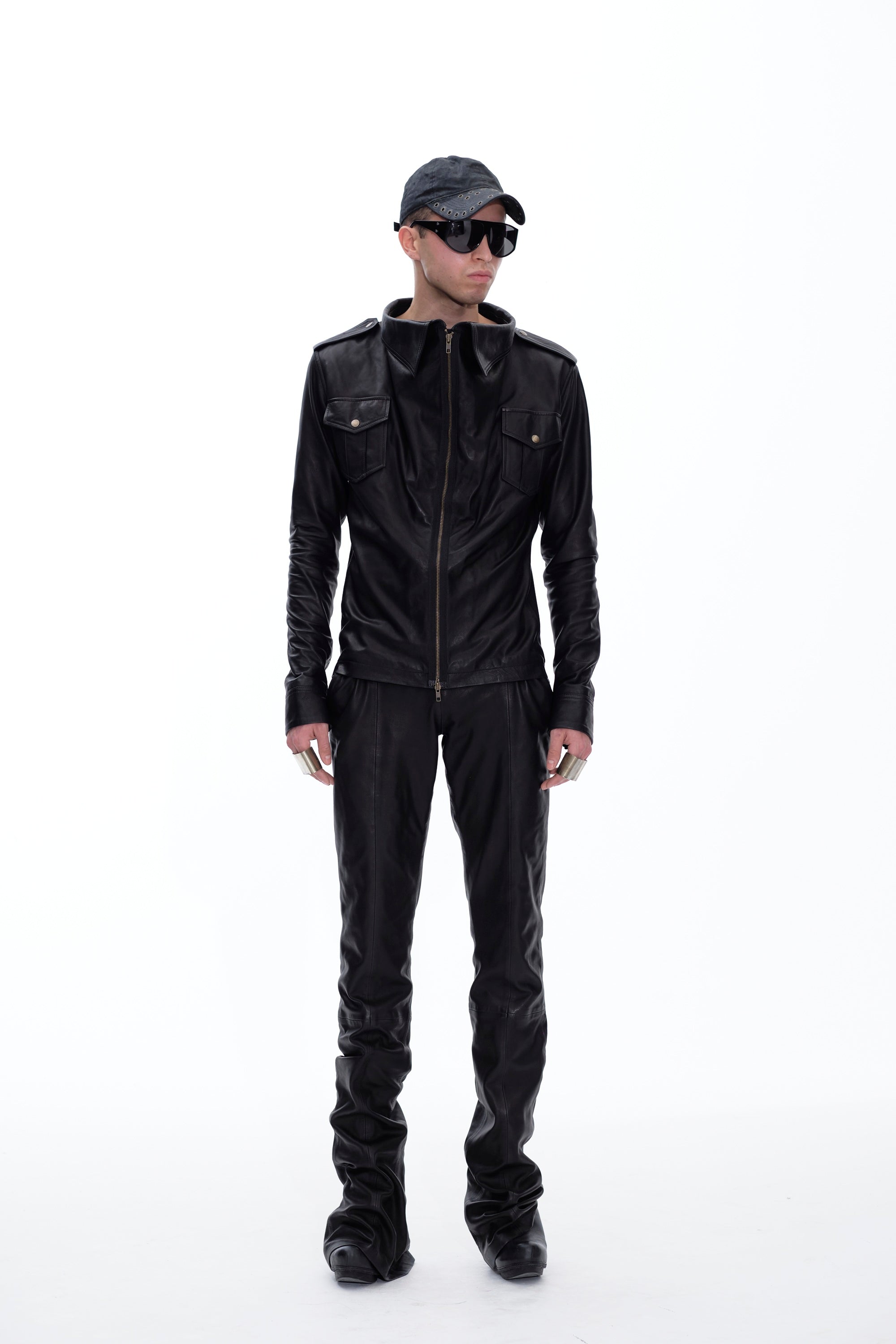 DRAPE SHIRT - BLACK