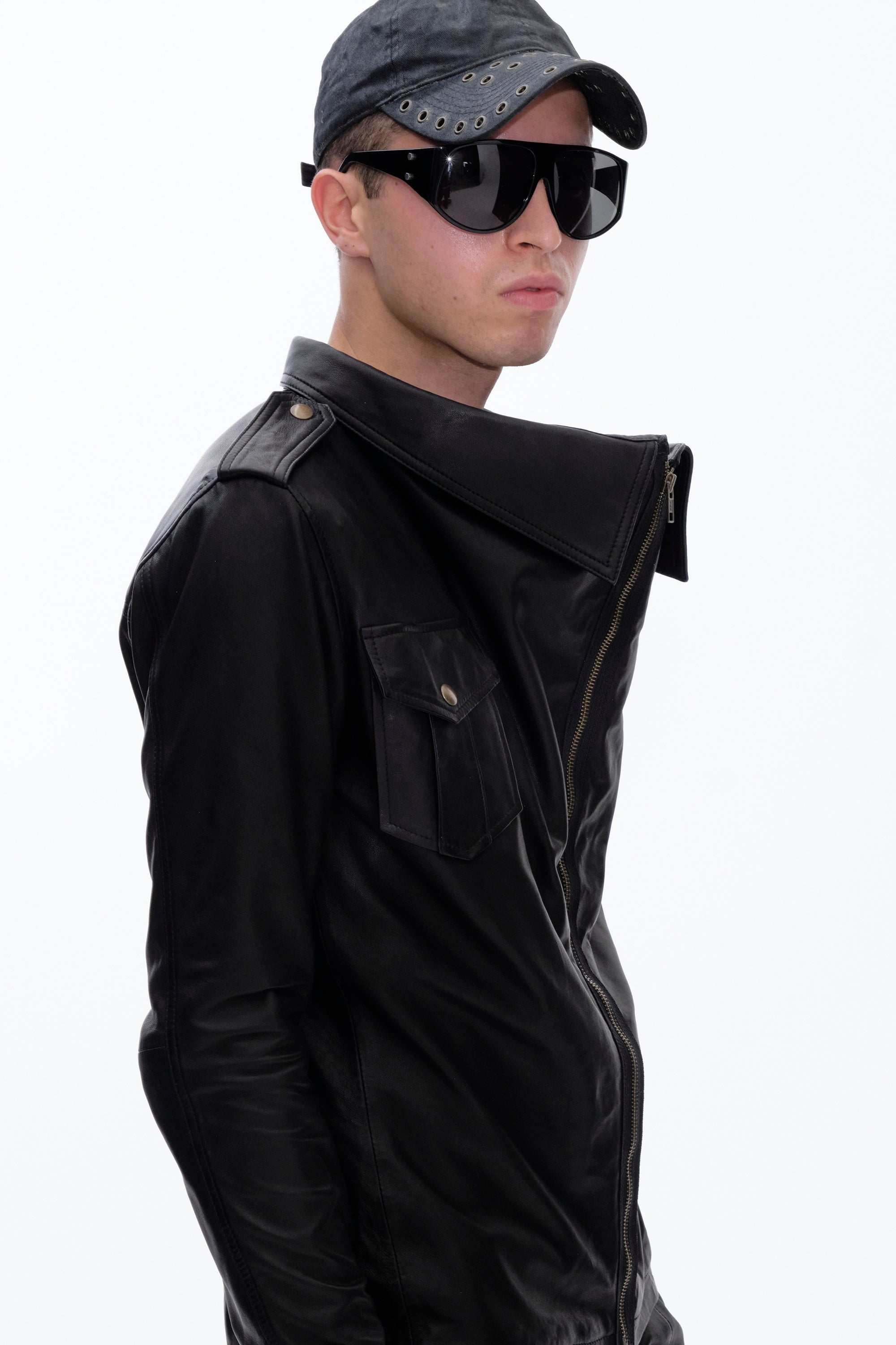 DRAPE SHIRT - BLACK