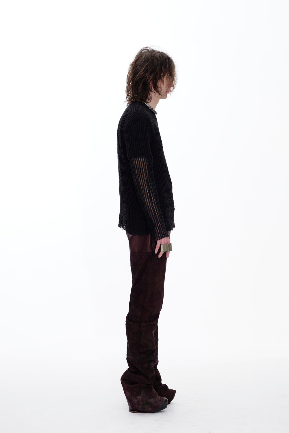 MESH LAYER T-SHIRT - BLACK