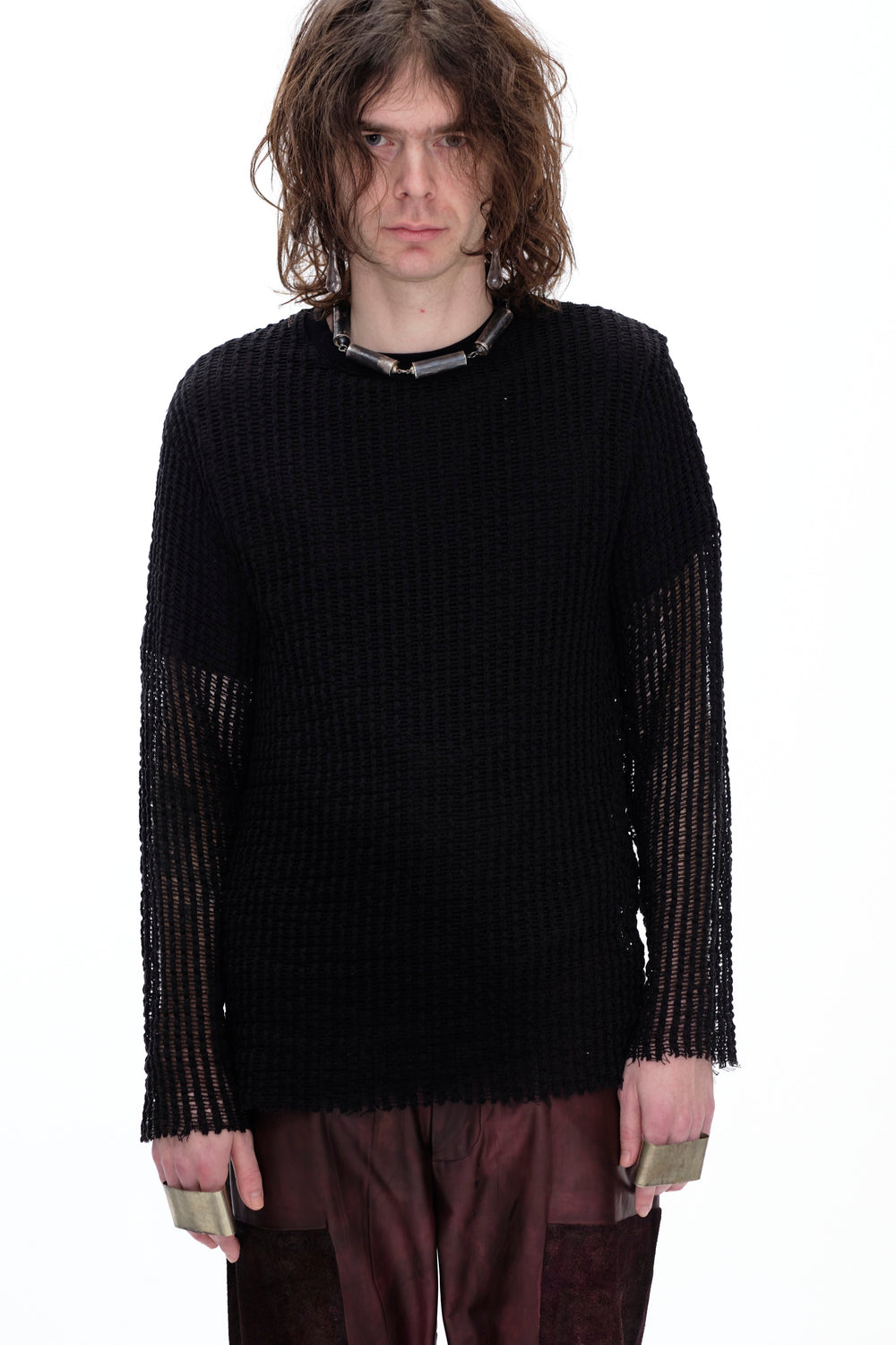 MESH LAYER T-SHIRT - BLACK