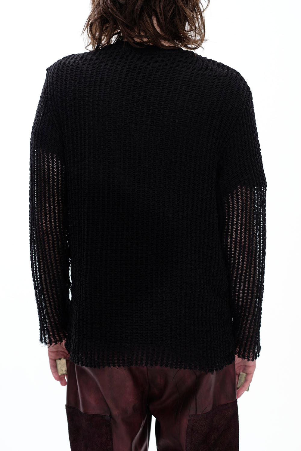 MESH LAYER T-SHIRT - BLACK