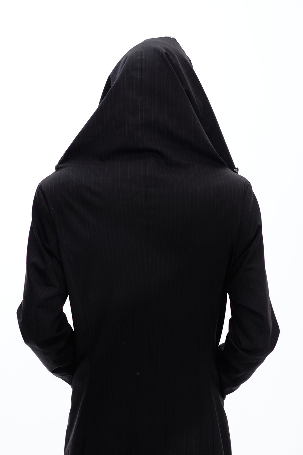 SQUARED LONG COAT - BLACK