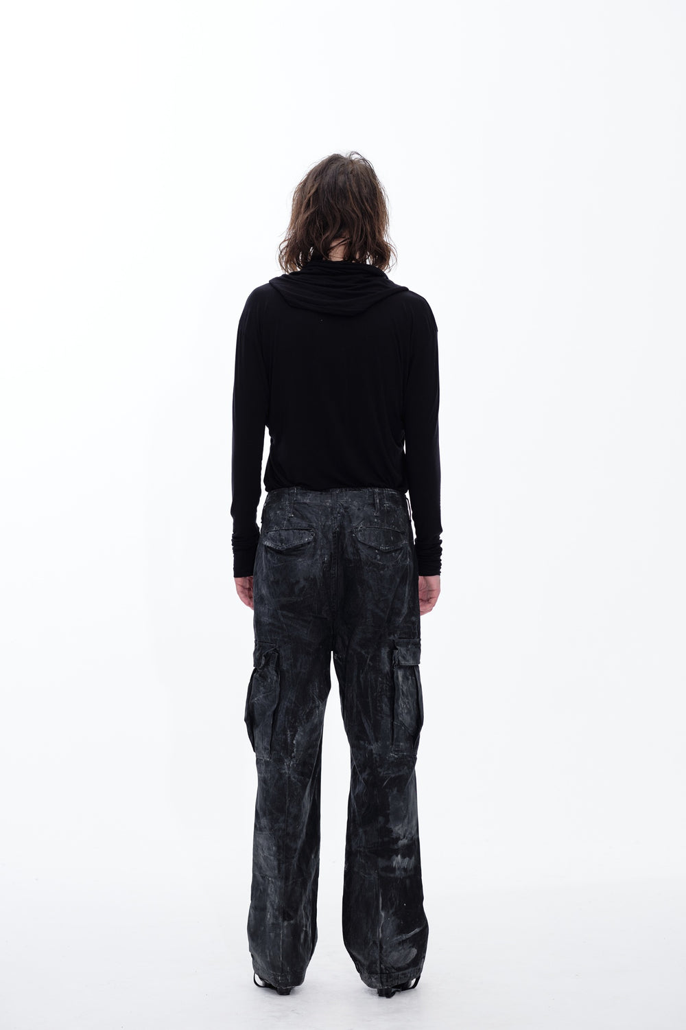 CARGO OILSKIN PANTS - BLACK