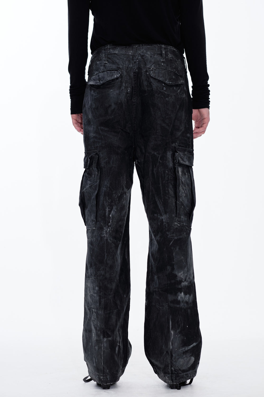 CARGO OILSKIN PANTS - BLACK