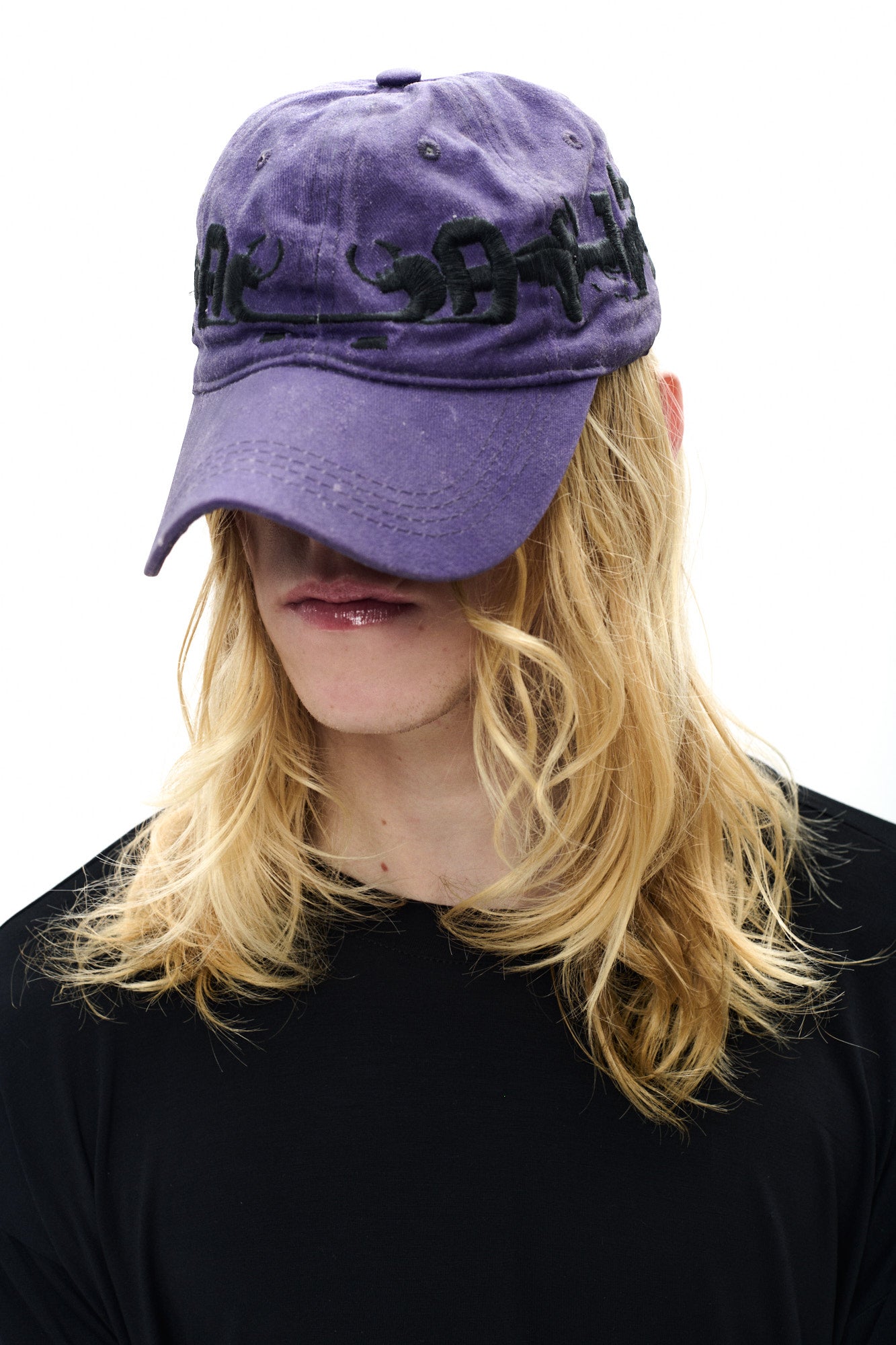 OILSKIN MIRROED CAP - LIGHT PURPLE