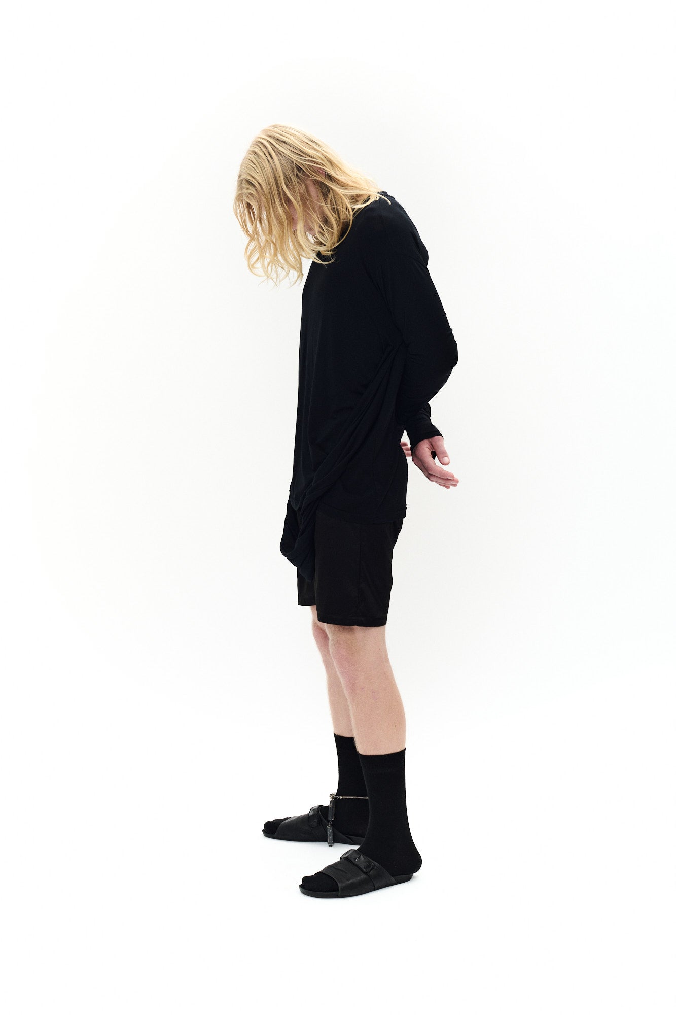 LONG SLEEVE SHIRT WITH PANEL