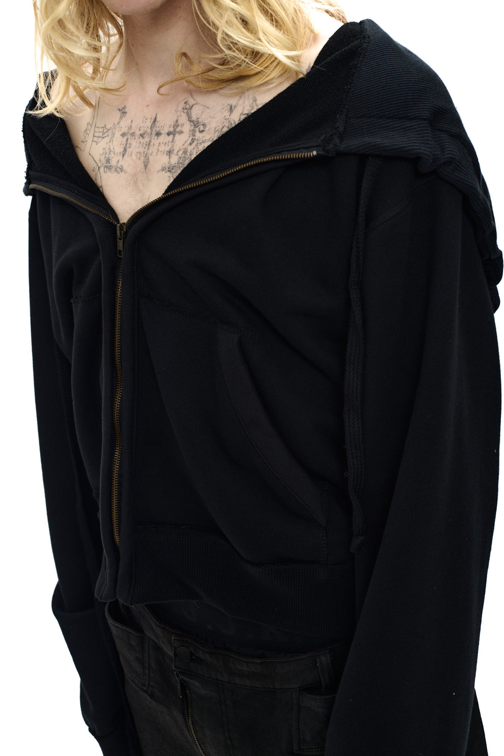 BIG HOOOD HOODIE - BLACK