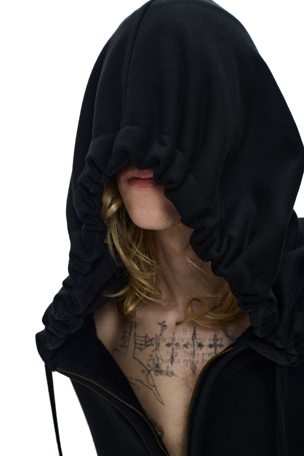 BIG HOOOD HOODIE - BLACK