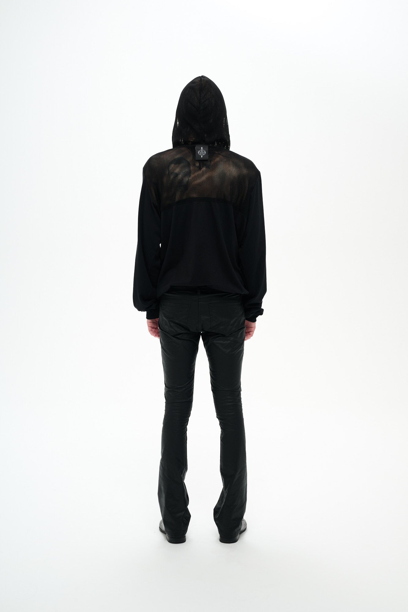 MESH HOODIE - BLACK