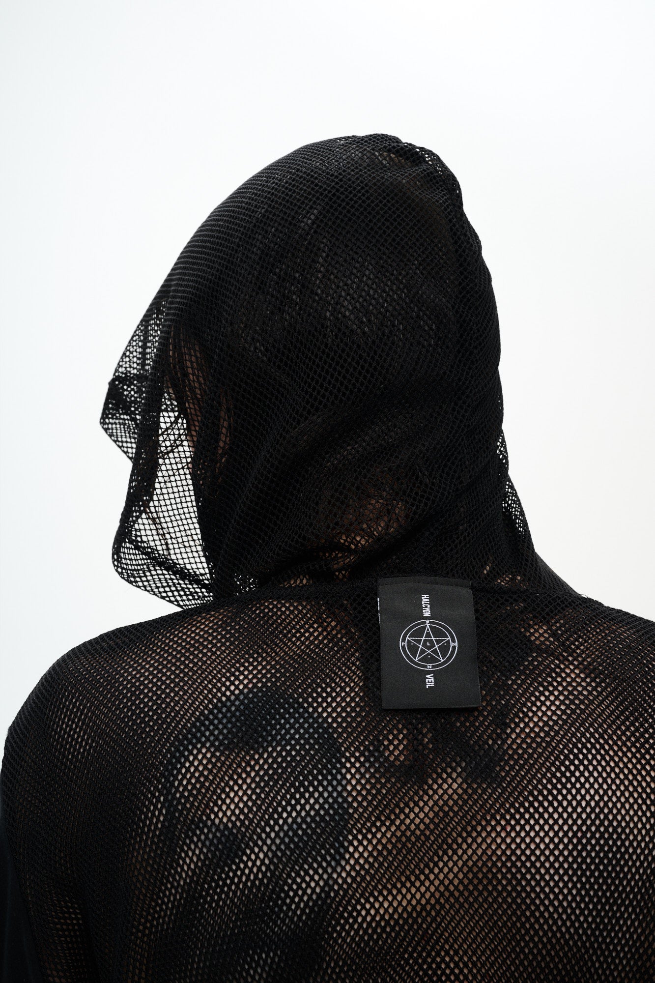 MESH HOODIE - BLACK