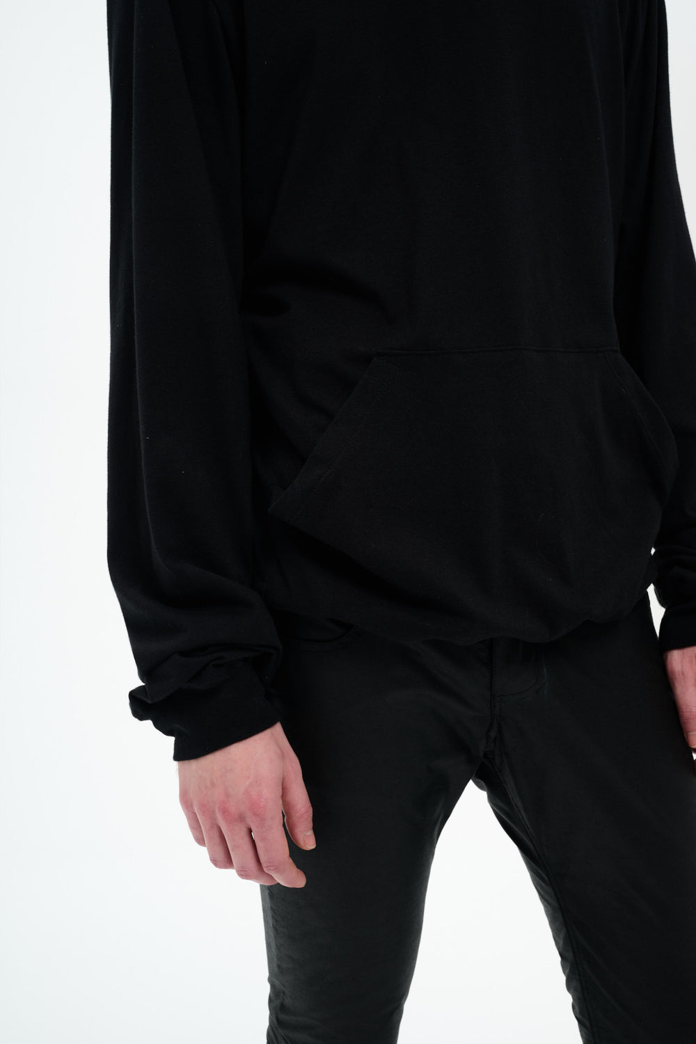 MESH HOODIE - BLACK