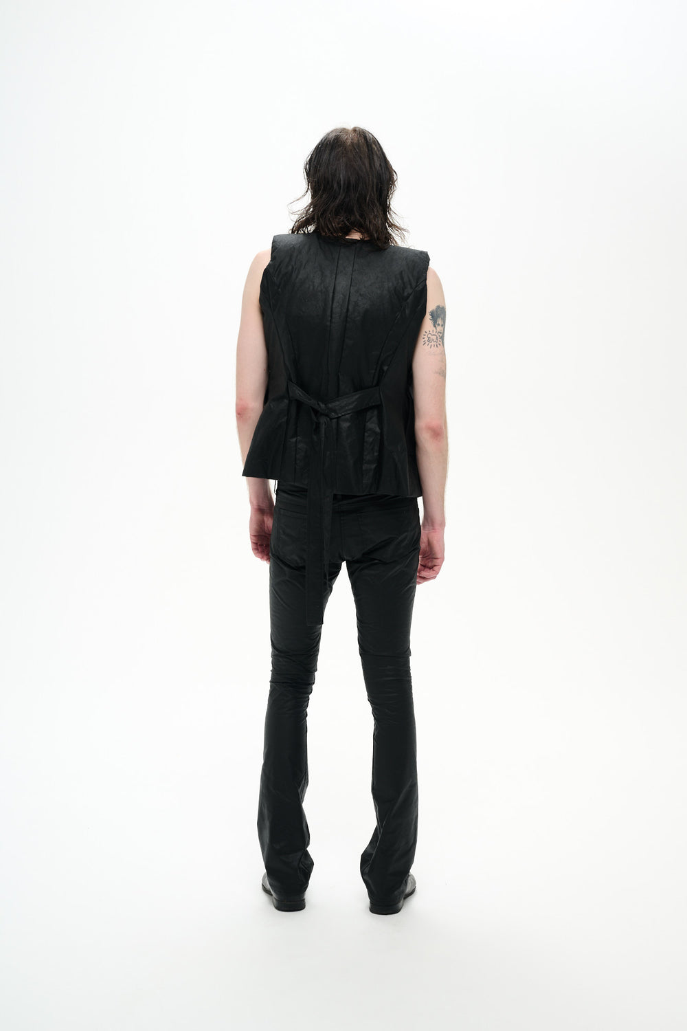 SKINNY BOOTCUT PANTS - BLACK