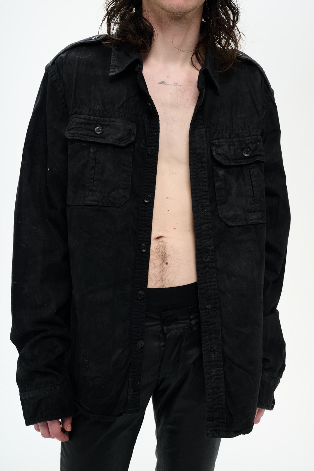 THE CLASSIC ARMY SHIRT - BLACK