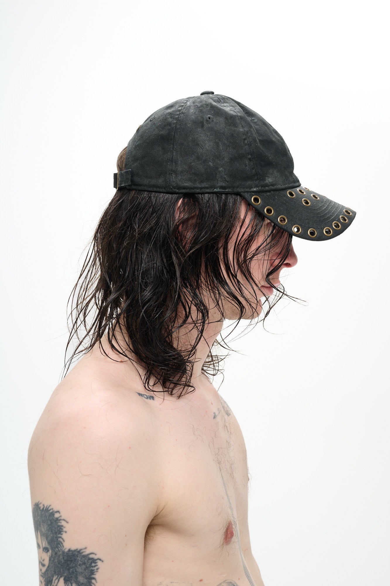 THE CLASSIC EYELET CAP - BLACK – P.L.N.