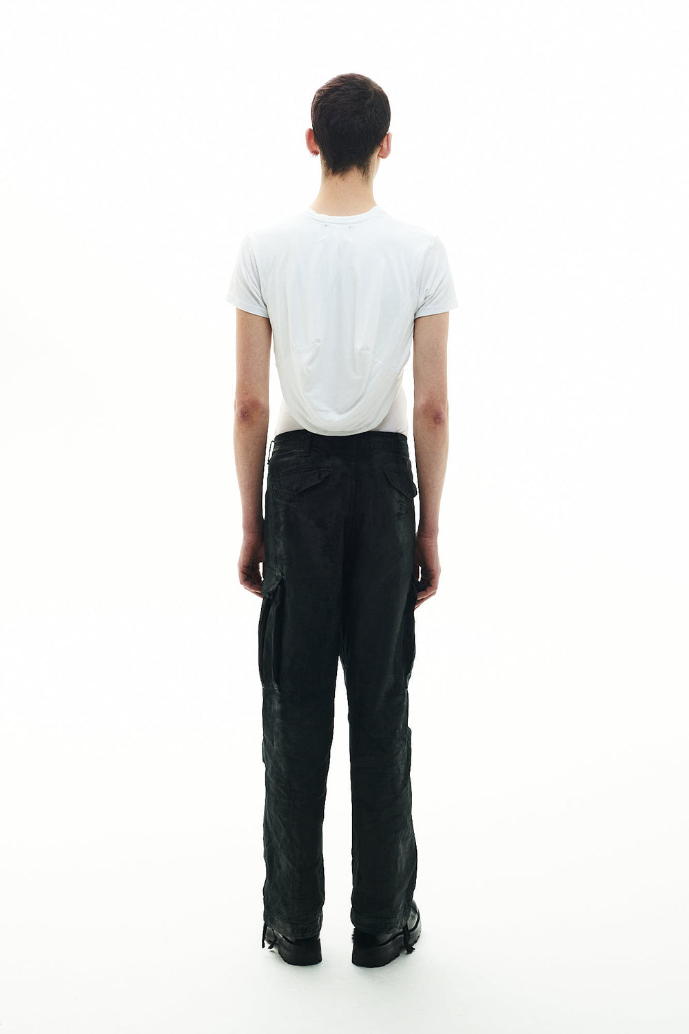 TIGHT HOODED T-SHIRT - WHITE